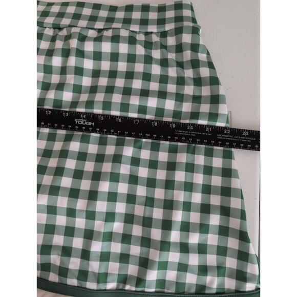 Tuckernuck Karrie Skort Women XXL Green Trellis Gingham Built in Shorts Pull On - Picture 7 of 8